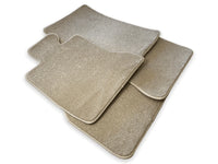 Floor Mats For Rolls Royce Ghost Series II (2021-2024) Beige Luxury Quality - AutoWin