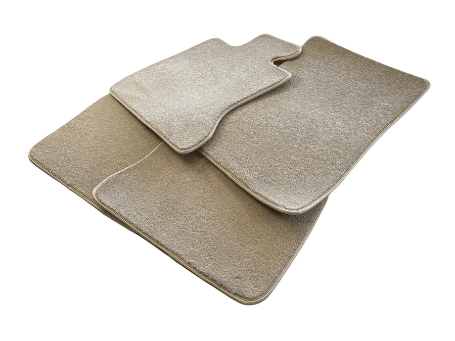 Floor Mats For Rolls Royce Ghost Series II (2021-2024) Beige Luxury Quality - AutoWin