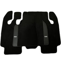 Floor Mats for Tesla Model X - 7 Seats (2016-2024) Black Tailored Carpets ER56 Design - AutoWin