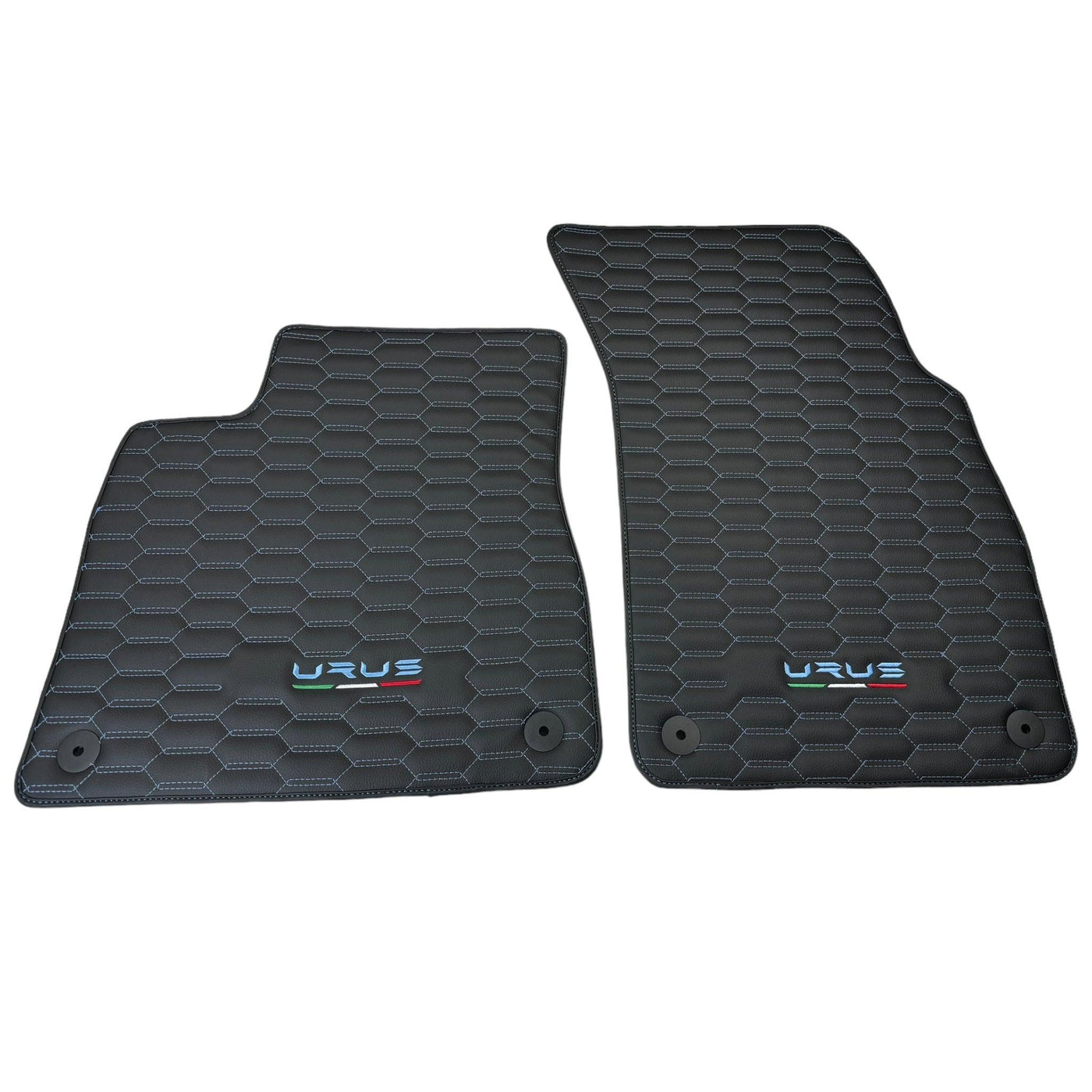 Floor Mats Set with Trunk Mat for Lamborghini Urus with Black Leather - AutoWin