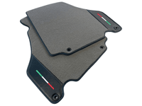 Floor Mats For Ferrari 360 Modena 1999-2005 Gray With Carbon Fiber Leather - AutoWin