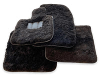 Genuine Sheepskin Floor Mats Bentley Bentayga Er56 Design Brand - AutoWin