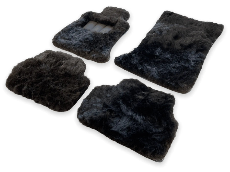 Genuine Sheepskin Floor Mats Rolls Royce Phantom VIII (2017-2024) ER56 Design Brand - AutoWin