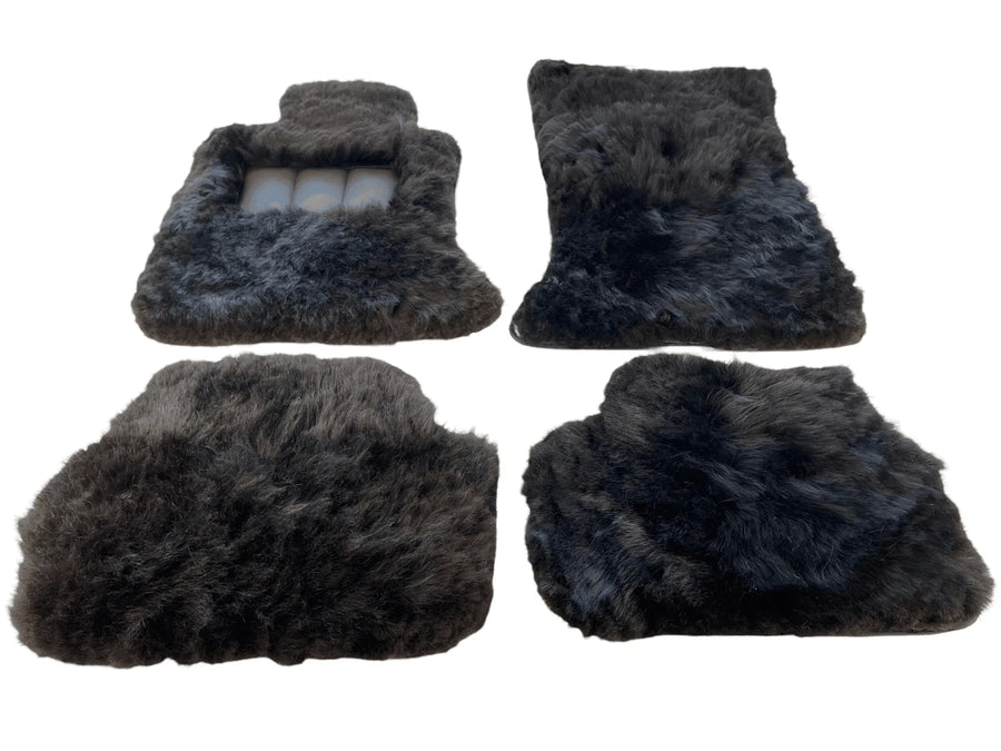 Genuine Sheepskin Floor Mats Rolls Royce Phantom VIII (2017-2024) ER56 Design Brand - AutoWin