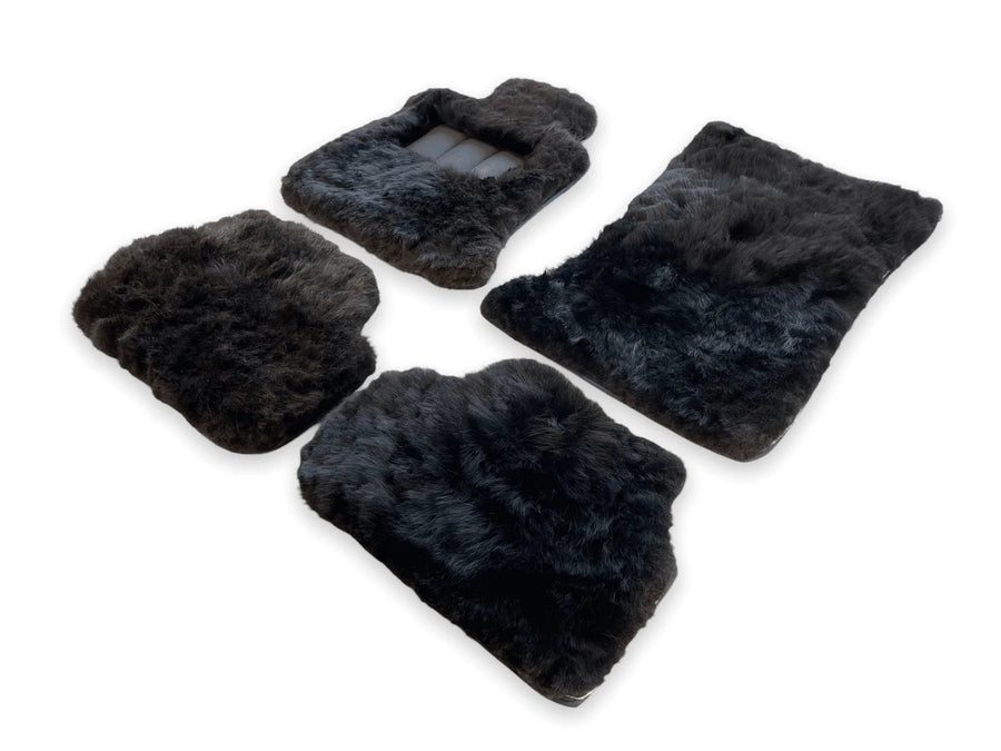 Genuine Sheepskin Floor Mats Rolls Royce Phantom VIII (2017-2024) ER56 Design Brand - AutoWin