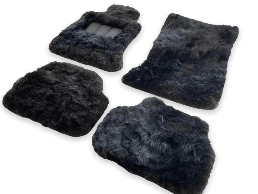 Genuine Sheepskin Floor Mats Rolls Royce Phantom VIII (2017-2024) ER56 Design Brand - AutoWin