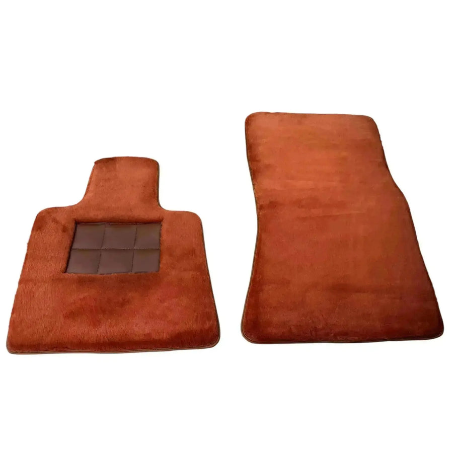 Ginger Color Sheepskin Floor Mats for Rolls-Royce Cullinan (2018-2025)