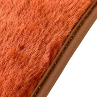 Ginger Color Sheepskin Floor Mats for Rolls-Royce Phantom Drophead Coupe (2007-2016) - AutoWin