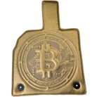 Golden Leather Floor Mats for Lamborghini Aventador with Bitcoin Sewing - AutoWin