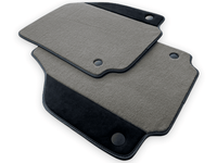 Gray Floor Mats For Ferrari 488 Spider (2016-2022) Carpets With Alcantara Leather - AutoWin