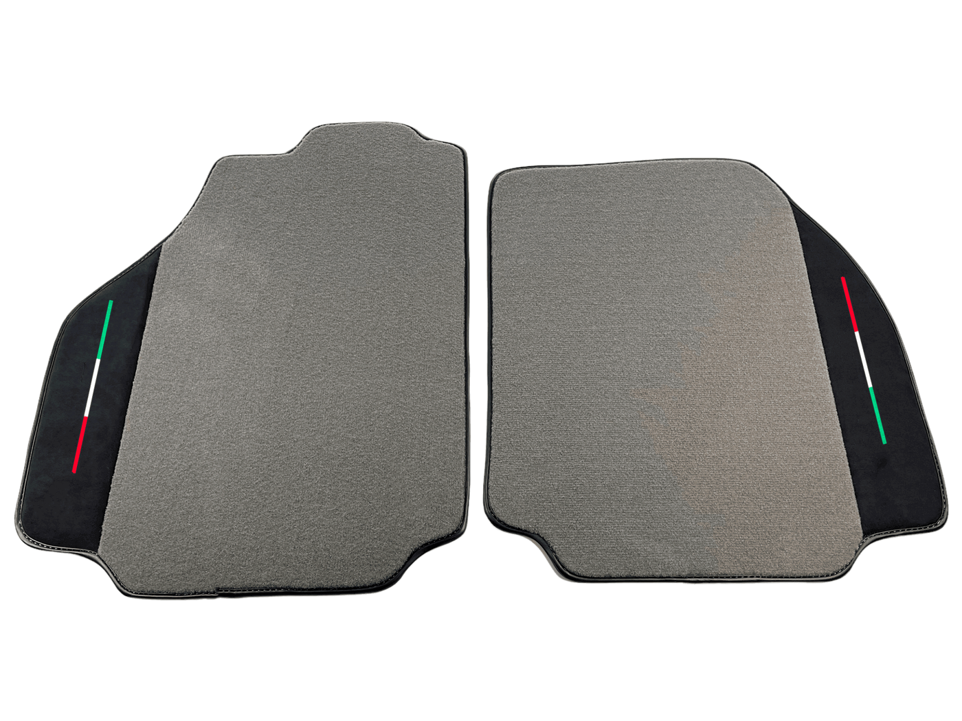 Gray Floor Mats For Ferrari 488 Pista Spider 2019-2021 With Alcantara Leather