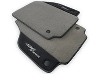 Gray Floor Mats For Ferrari 488 Spider 2015-2022 Alcantara Leather - AutoWin