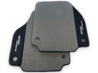 Gray Floor Mats For Ferrari 488 Spider 2015-2022 Alcantara Leather - AutoWin