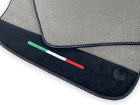Gray Floor Mats For Ferrari 812 GTS (2019-2023) With Alcantara Leather