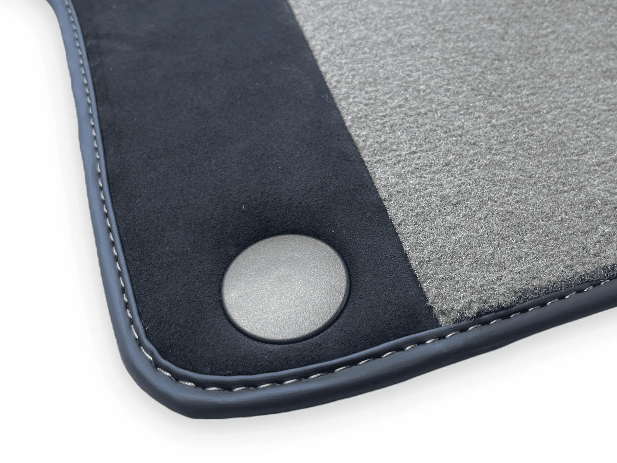 Gray Floor Mats For Ferrari California 2008-2014 With Alcantara - AutoWin