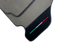 Gray Floor Mats For Ferrari F430 2004-2009 With Alcantara Leather - AutoWin