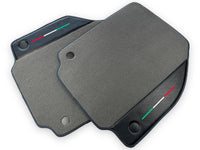 Gray Floor Mats For Ferrari F8 Spider 2019-2022 With Carbon Fiber Leather - AutoWin
