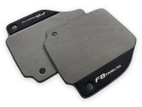 Gray Floor Mats For Ferrari F8 Tributo 2019-2022 With Alcantara Leather - AutoWin