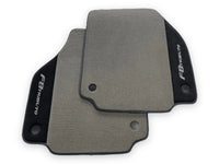 Gray Floor Mats For Ferrari F8 Tributo 2019-2022 With Alcantara Leather - AutoWin