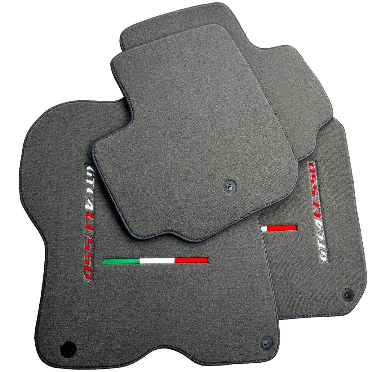 Gray Floor Mats For Ferrari GTC4 Lusso (2016-2023) Italian Edition - AutoWin