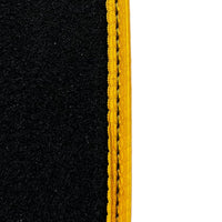 Gray Floor Mats for Lamborghini Huracan EVO (2014-2023) with Yellow Trim - AutoWin