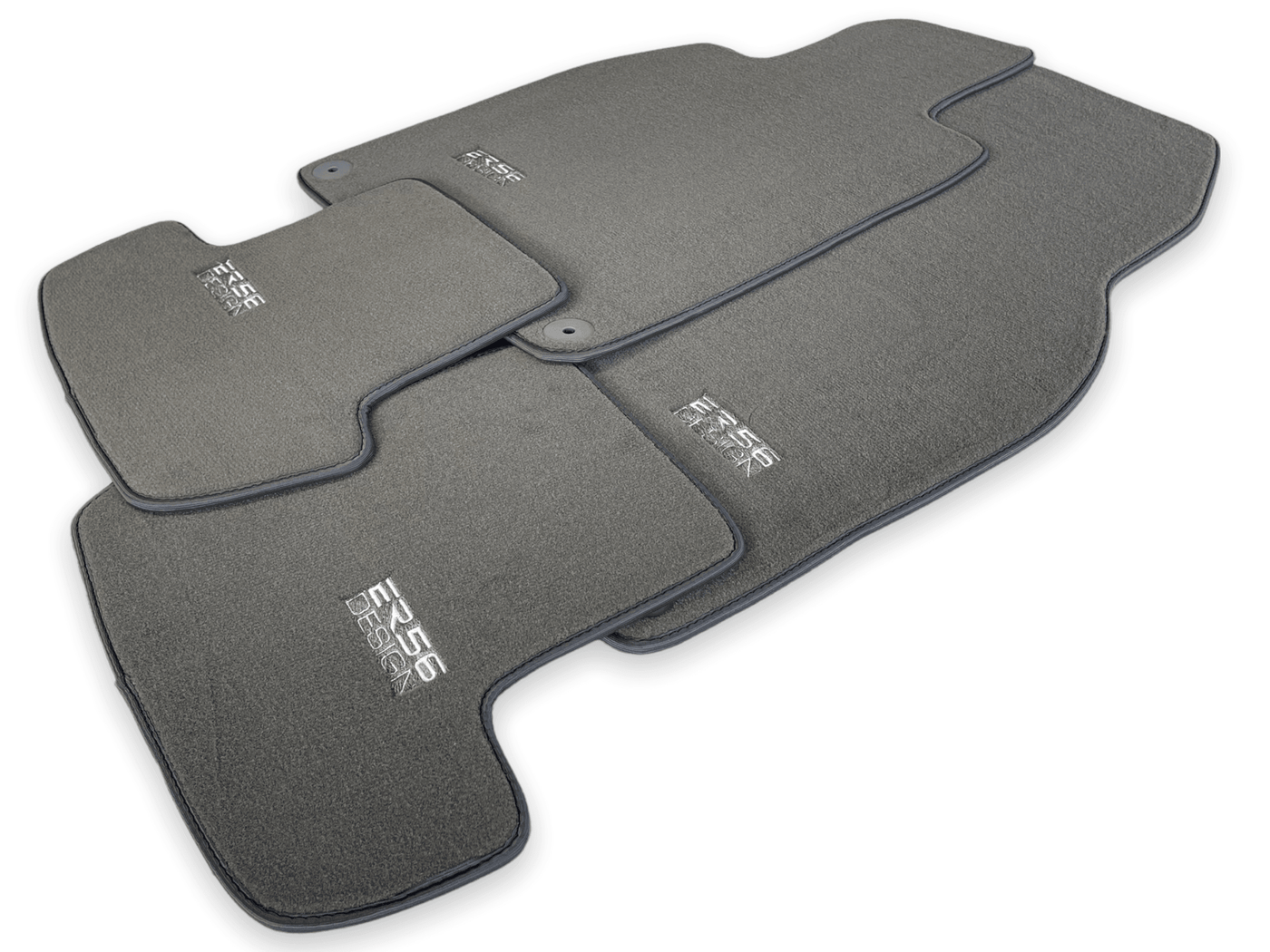 Gray Floor Mats for Porsche Taycan (2019-2023) | ER56 Design - AutoWin