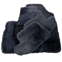 Gray Sheepskin Floor Mats For Bentley Continental GT (2011–2018) Er56 Design - AutoWin