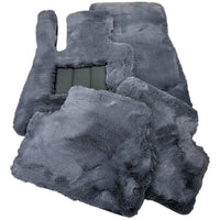 Gray Sheepskin Floor Mats for Mercedes Benz GLC-Class X254 SUV 300e 4Matic (2023-2024) | ER56 Design - AutoWin