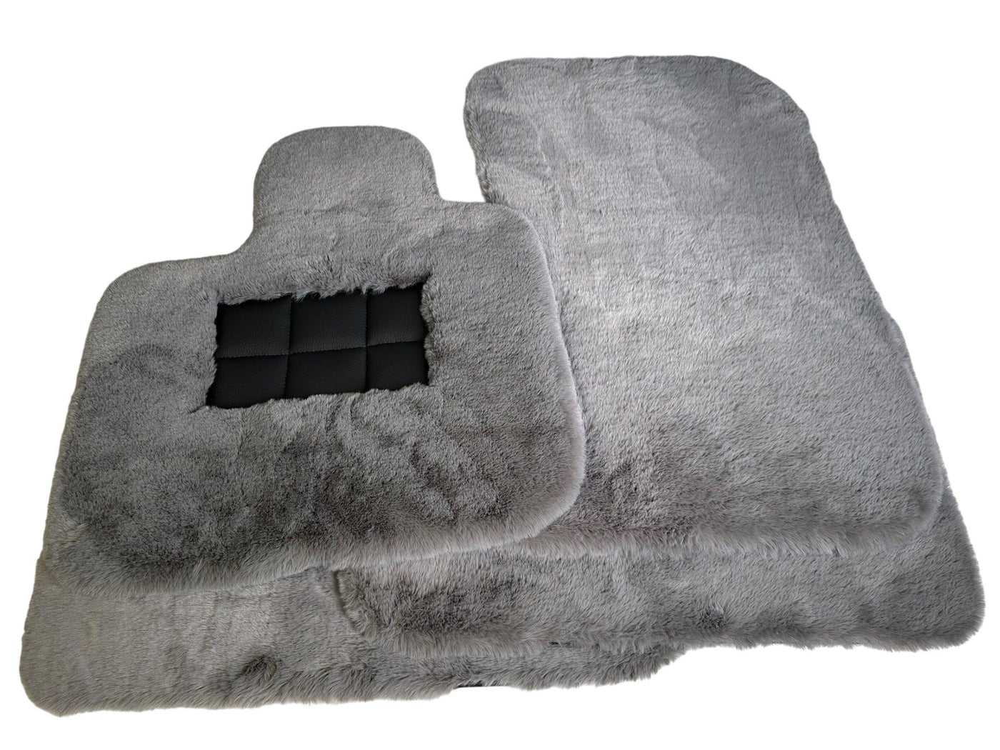 Gray Sheepskin Floor Mats For Rolls Royce Spectre (2023-2024) Er56 Design Brand - AutoWin