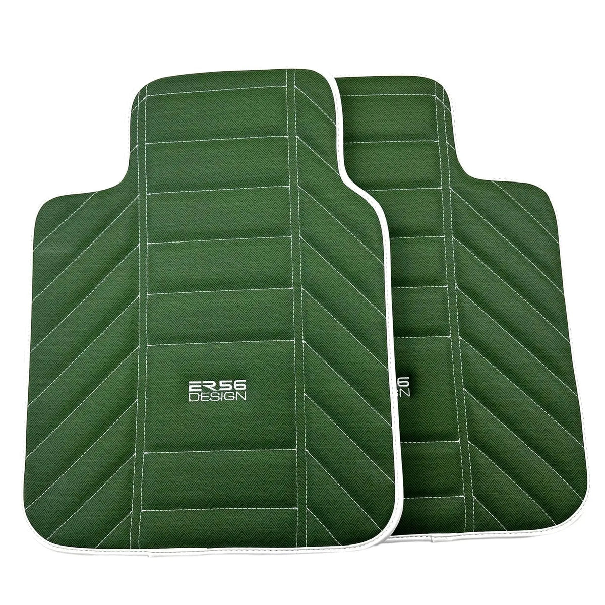 Green Leather Floor Mats For Rolls Royce Black Badge Phantom VIII (2017-2024)