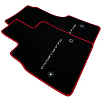 Black Floor Mats For Chevrolet Corvette C8 (2020-2024) - AutoWin