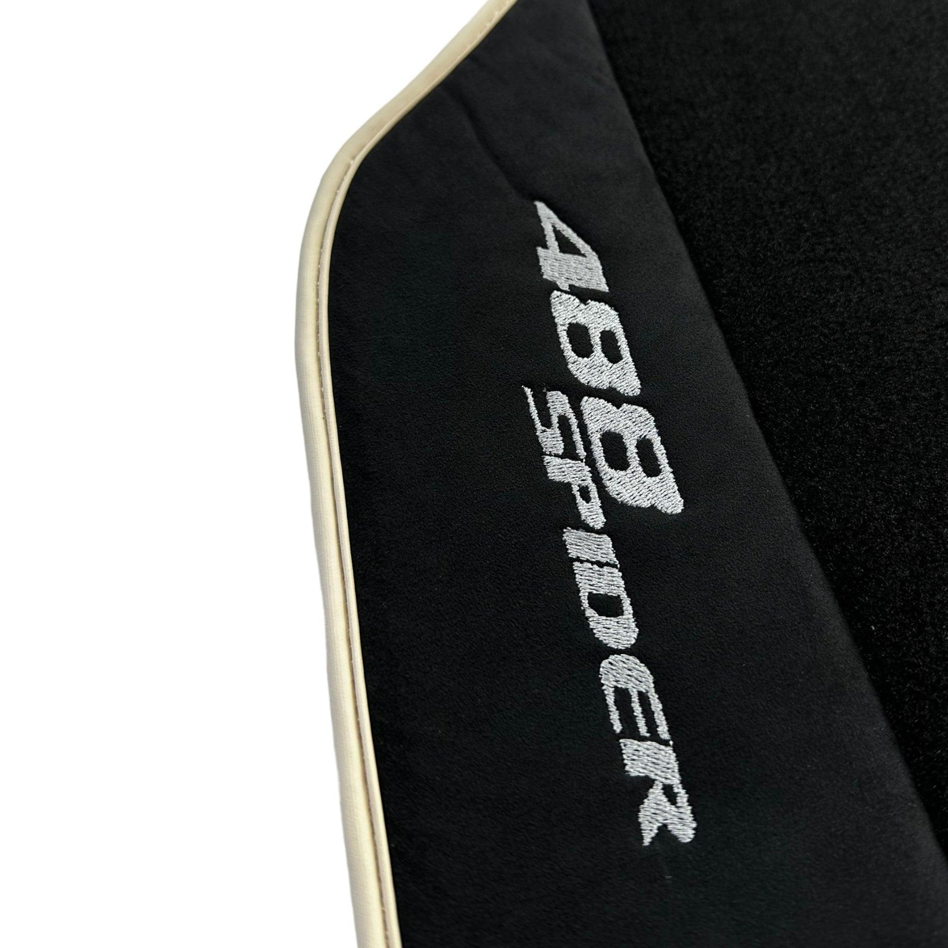 Black Floor Mats For Ferrari 488 Spider 2015-2022 - AutoWin