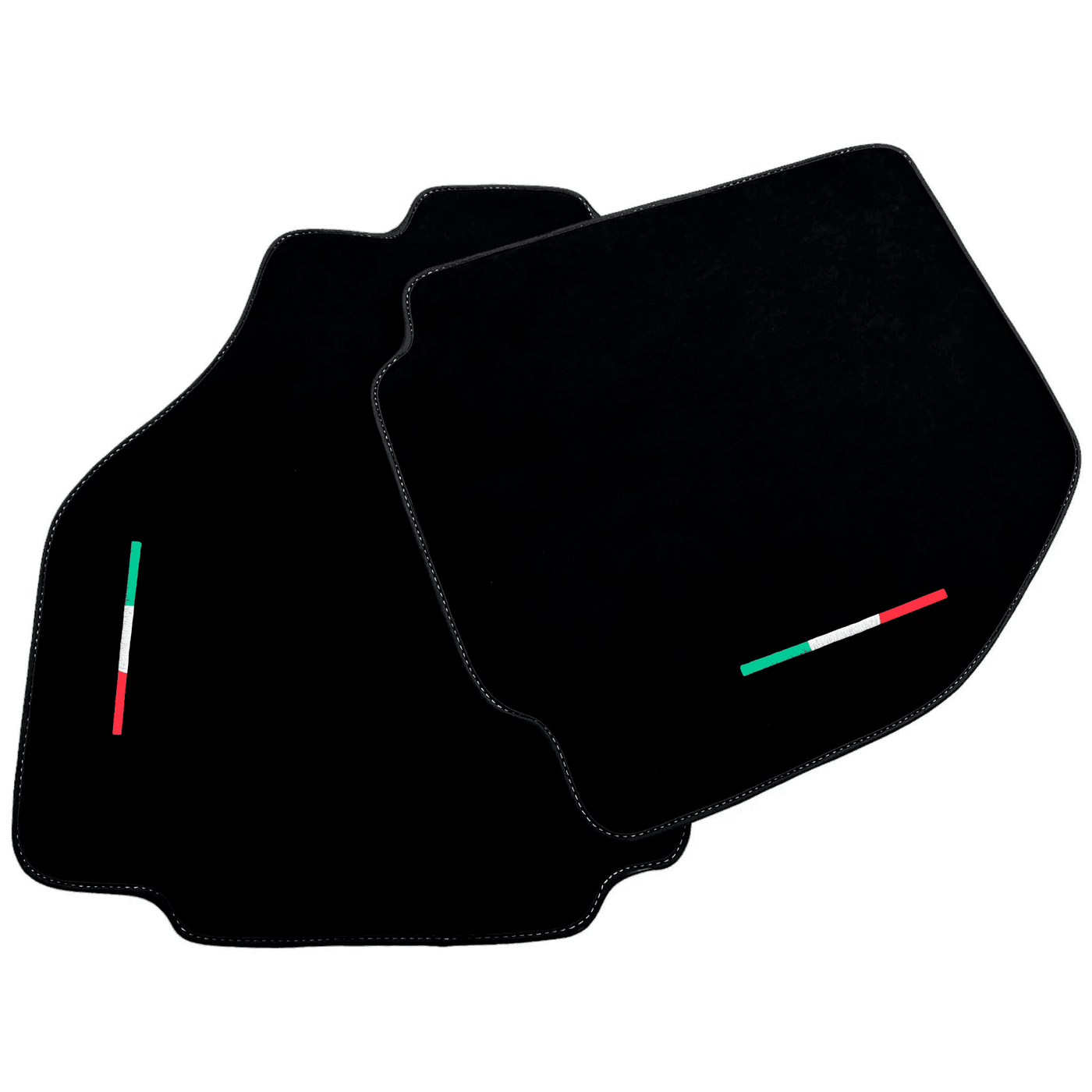 Alcantara Black Floor Mats For Ferrari 488 Pista Spider (2019-2021) Italian Edition