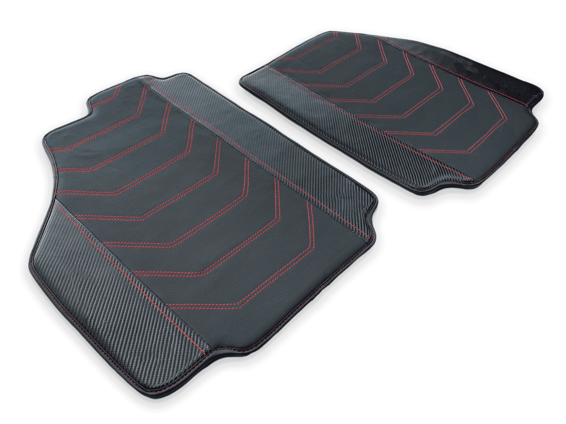 Leather Floor Mats for Ferrari 488 Pista Spider (2019-2021) with Carbon Fiber