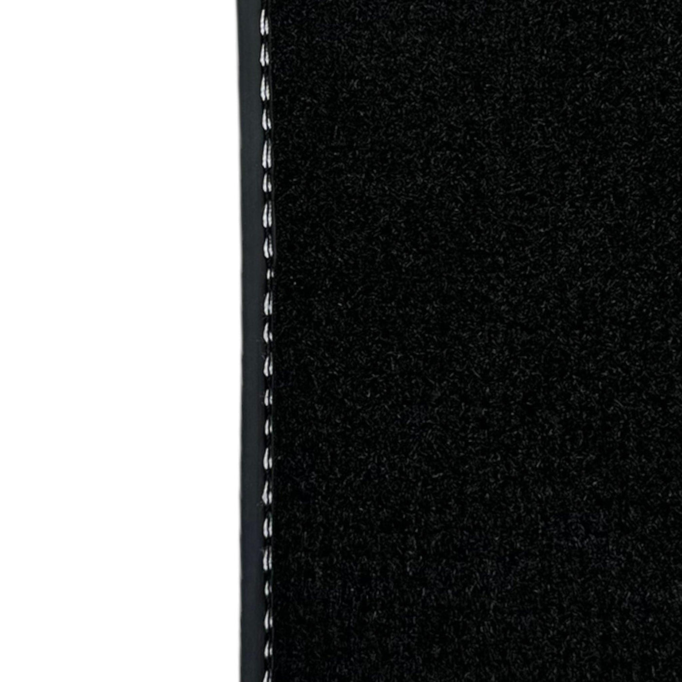 Leather Floor Mats for Ferrari 458 Speciale (2012-2015) with White Sewing ER56 Design - AutoWin