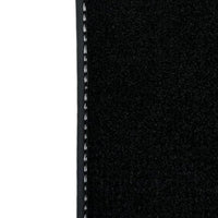 Leather Floor Mats for Ferrari 458 Speciale (2012-2015) with White Sewing ER56 Design - AutoWin