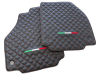 Leather Floor Mats For Ferrari 458 Spider 2012-2015 Black