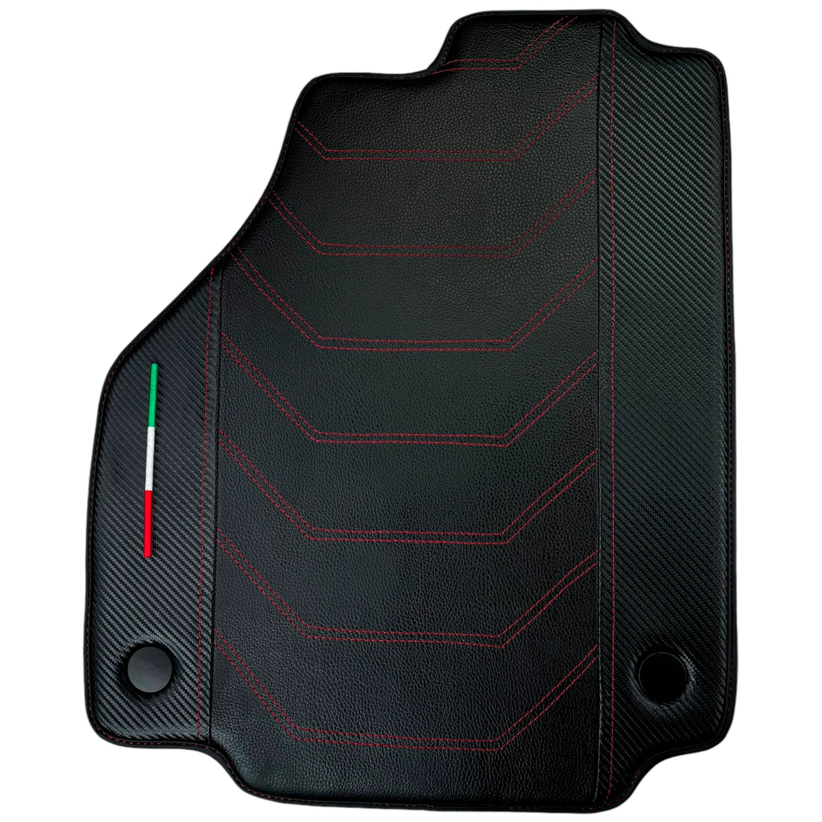 Leather Floor Mats For Ferrari 458 Spider 2012-2015 With Carbon Fiber | Italian Edition