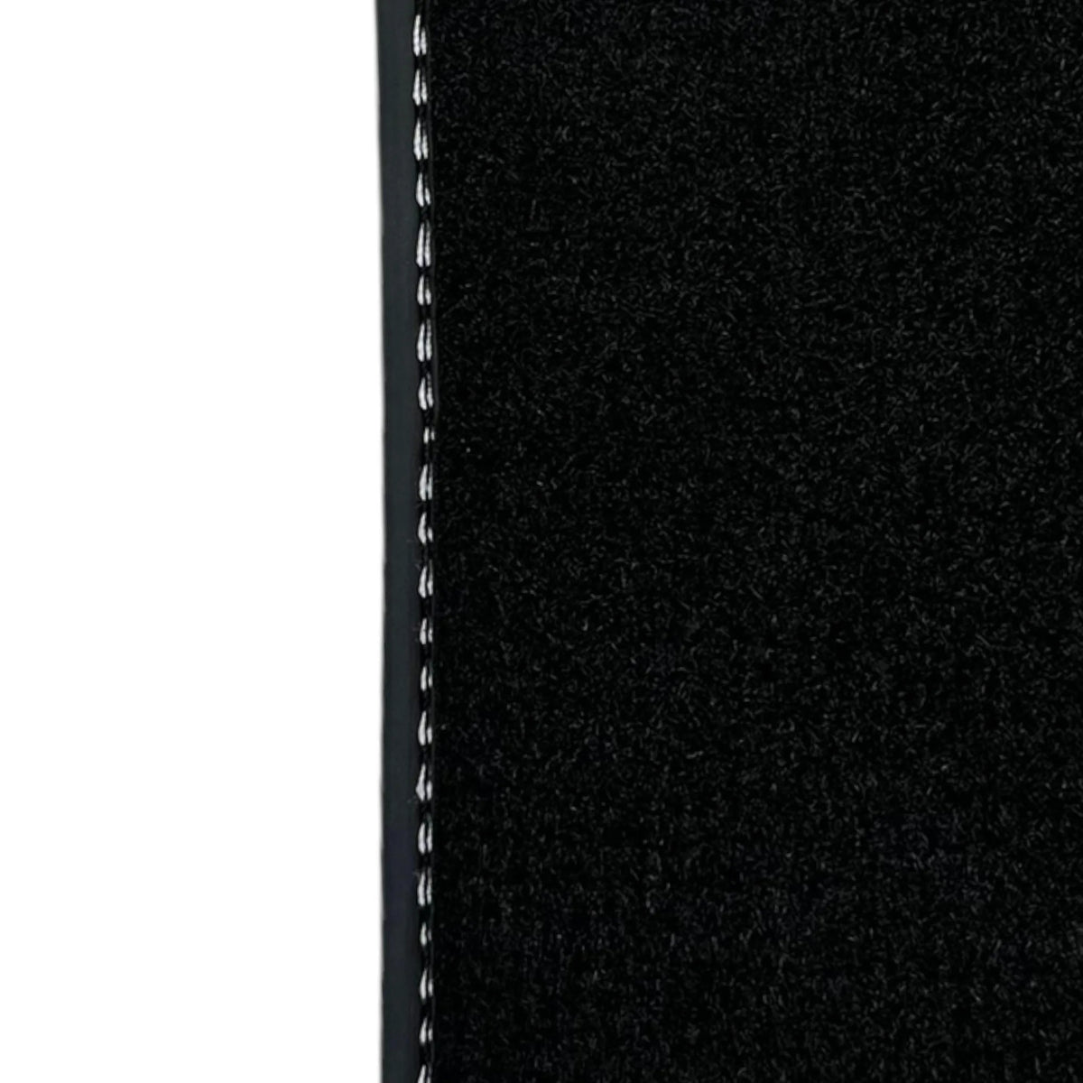 Leather Floor Mats for Ferrari 458 Spider (2012-2015) with White Sewing ER56 Design - AutoWin