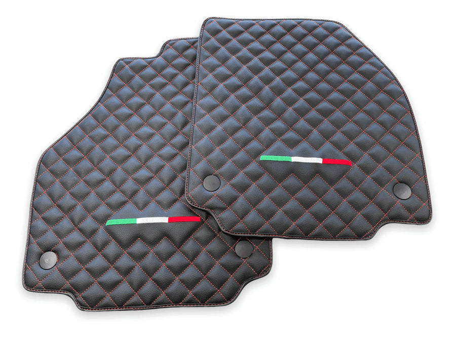 Leather Floor Mats For Ferrari F8 Spider 2019-2022 Italian Edition