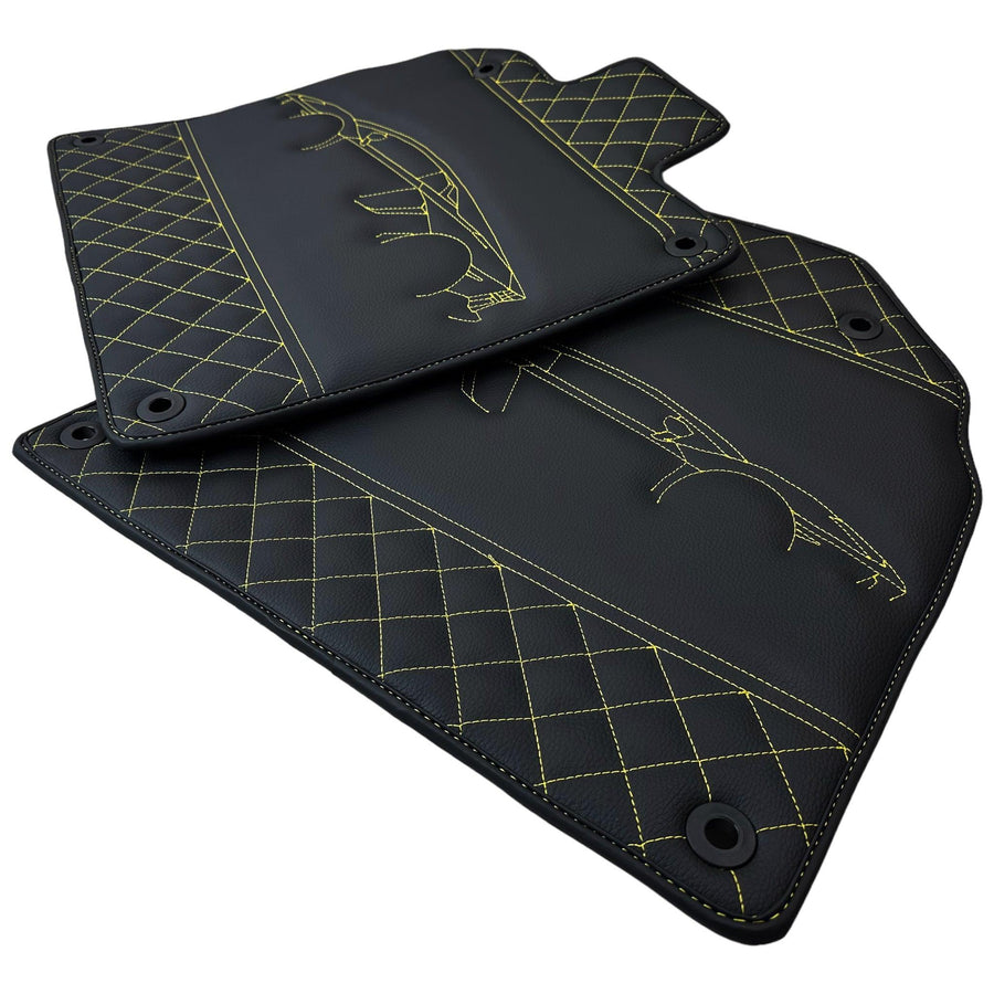 Leather Floor Mats for Lamborghini Aventador SV SVJ - AutoWin