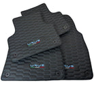 Leather Floor Mats for Lamborghini Urus with Blue Stitching - AutoWin