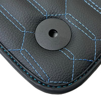 Leather Floor Mats for Lamborghini Urus with Blue Stitching - AutoWin