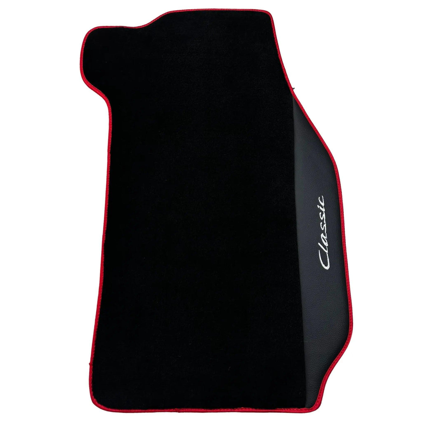 Leather Floor Mats for Porsche Classic 911 (1963-1989) with Red Trim - AutoWin