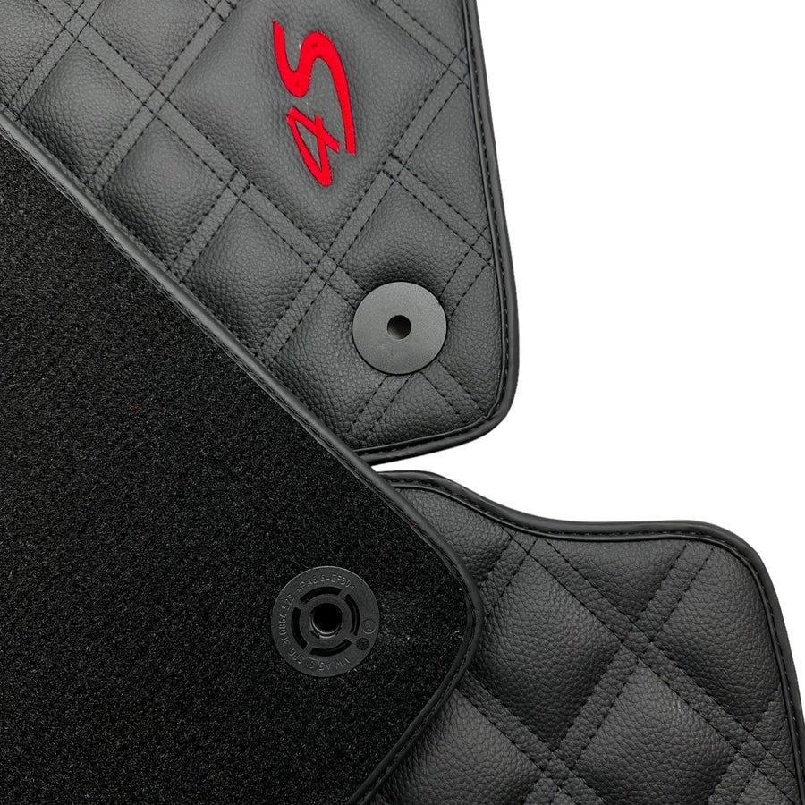 Leather Floor Mats For Porsche Panamera 4S 971 (2017-2023) - AutoWin