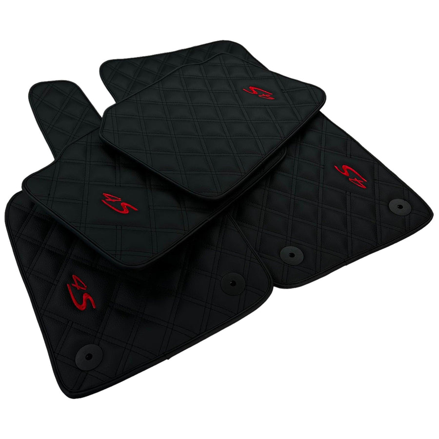 Leather Floor Mats For Porsche Panamera 4S 971 (2017-2023) - AutoWin