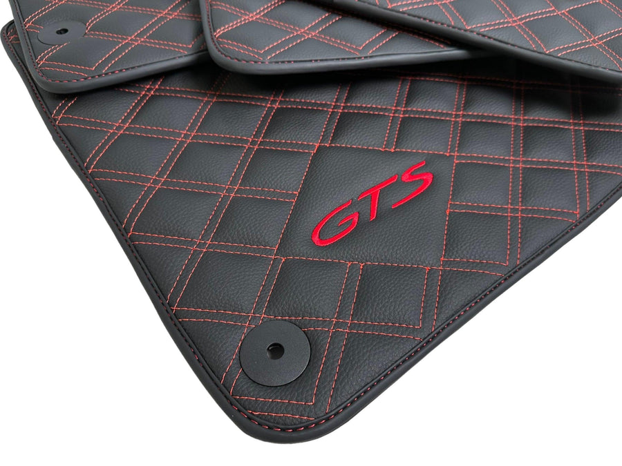 Leather Floor Mats for Porsche Taycan (2019-2023) - AutoWin