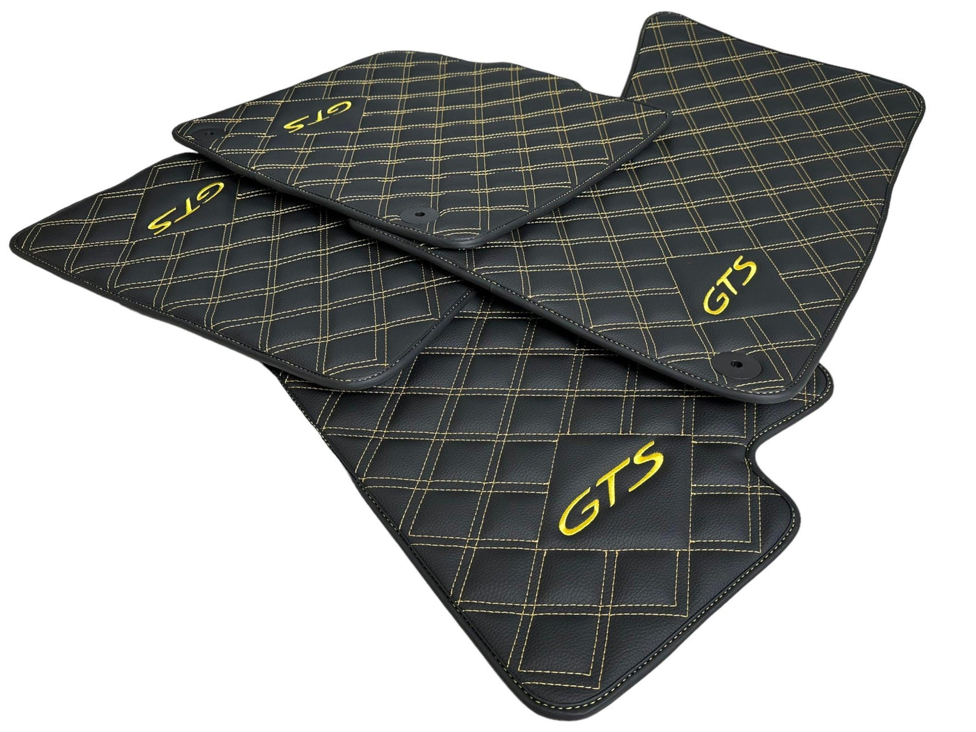 Leather Floor Mats for Porsche Taycan GTS (2019-2023) - AutoWin