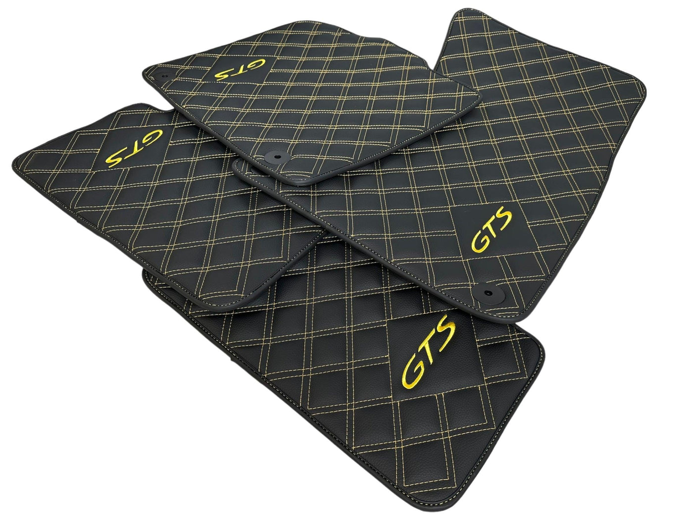 Leather Floor Mats for Porsche Taycan GTS (2019-2023) - AutoWin
