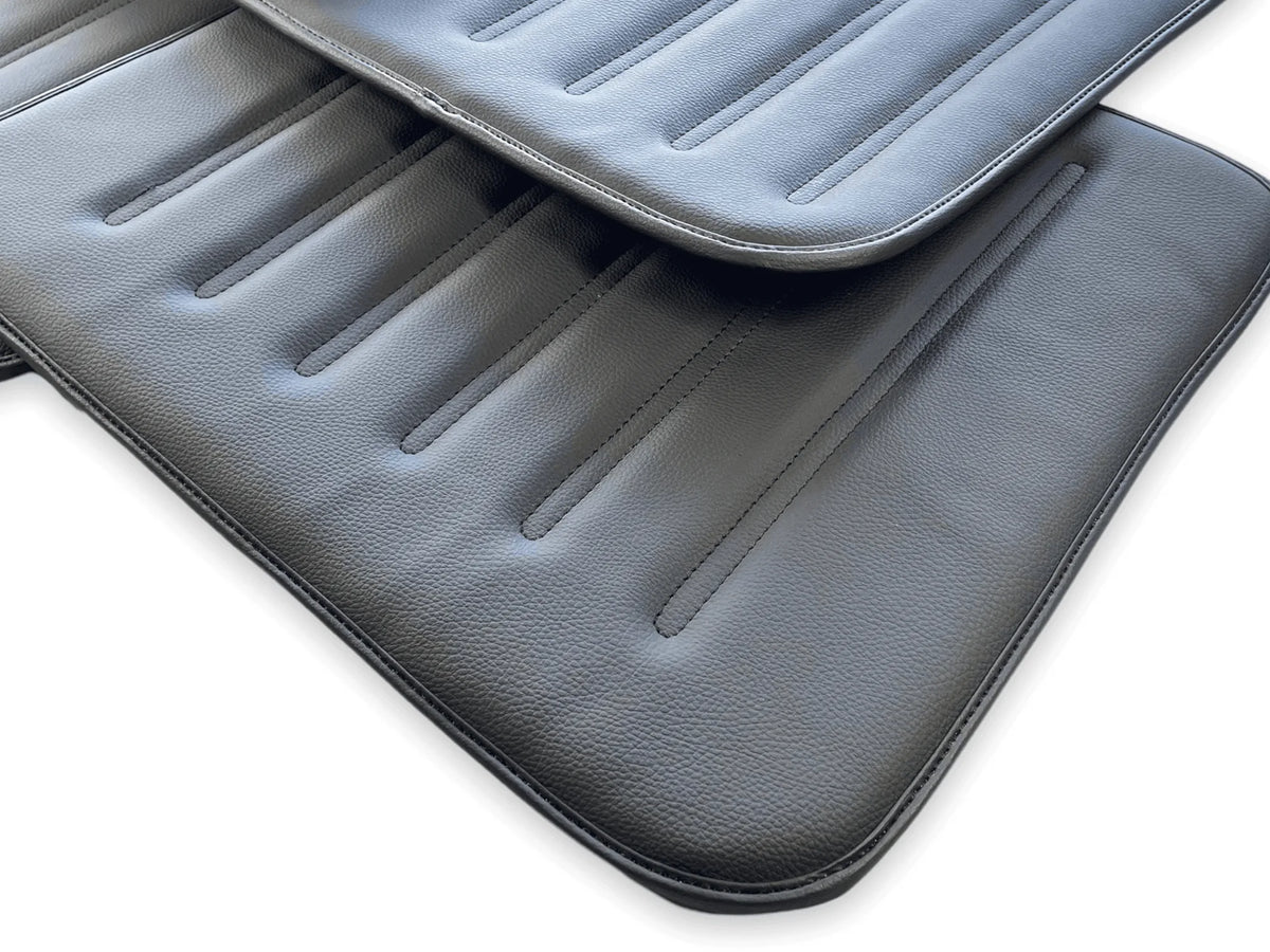 Leather Floor Mats for Rolls Royce Black Badge Phantom VIII (2017-2024) Black - AutoWin